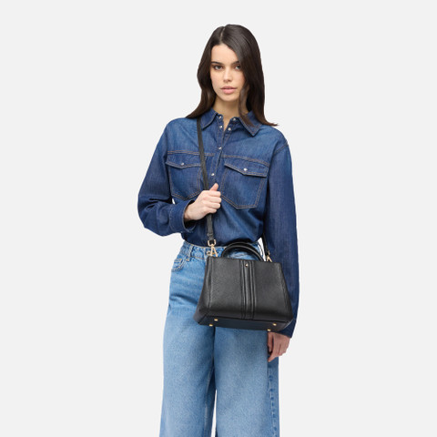 Handbag DHYALMA BAG WOMAN Black - image number 6 | GEOX