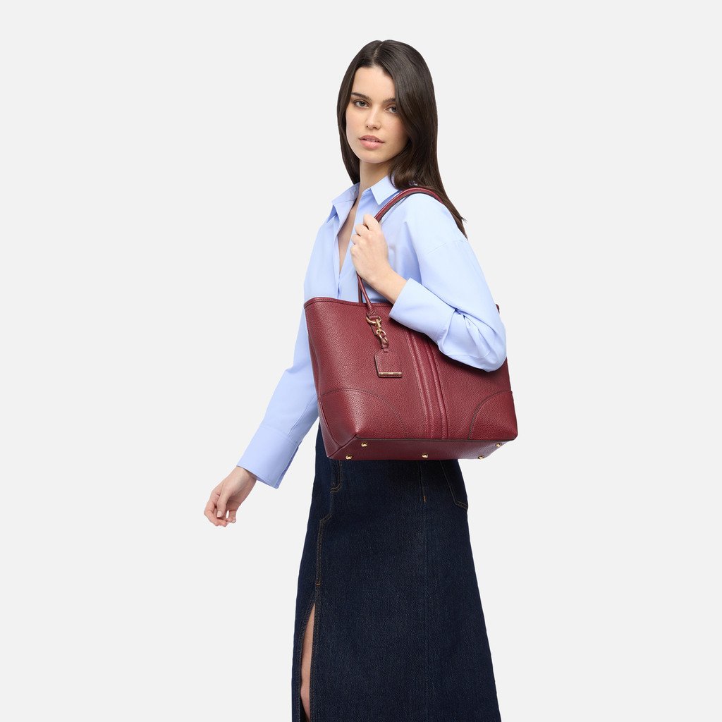 Borsa a spalla MIEREILLE BAG DONNA Bordeaux - image number 5 | GEOX
