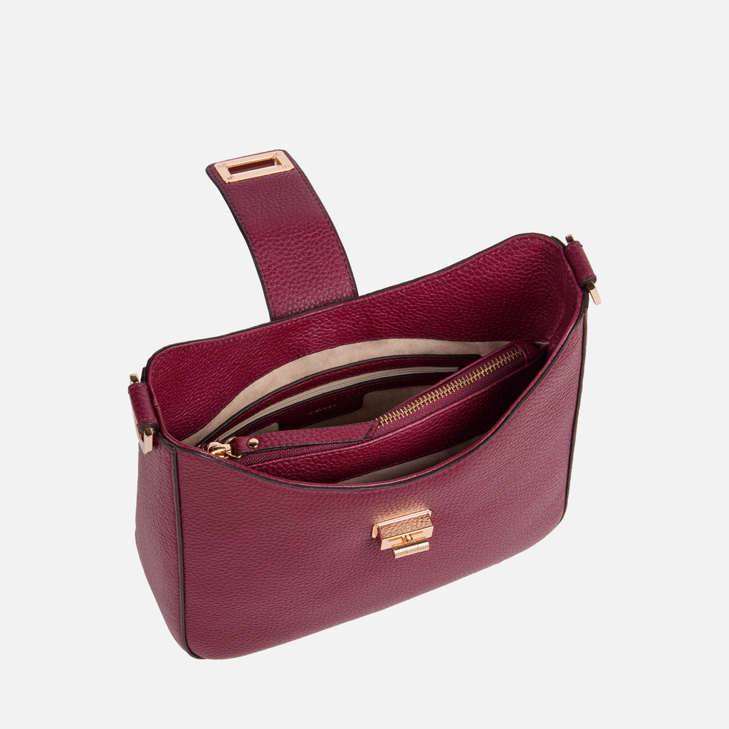 Cross-body bag VIRNILISA BAG WOMAN Bordeaux - image number 5 | GEOX