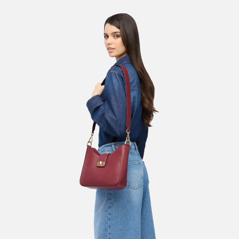Cross-body bag VIRNILISA BAG WOMAN Bordeaux - image number 7 | GEOX