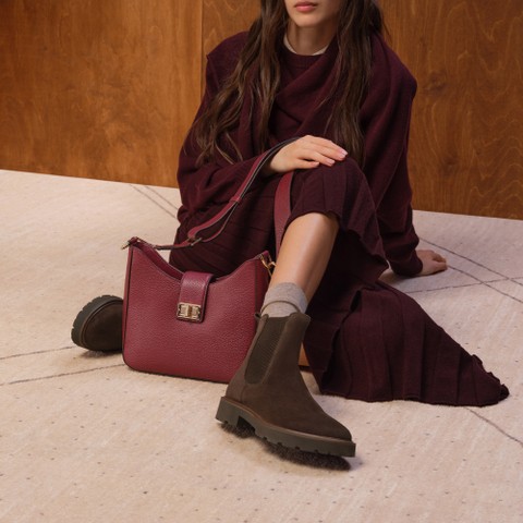 Cross-body bag VIRNILISA BAG WOMAN Bordeaux | GEOX