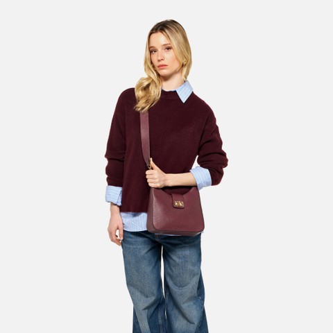 Crossbodytas VIRNILISA BAG DAMES Wijnrood - image number 6 | GEOX