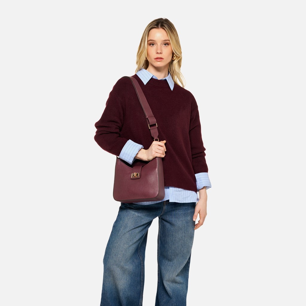 Crossbodytas VIRNILISA BAG DAMES Wijnrood - image number 0 | GEOX