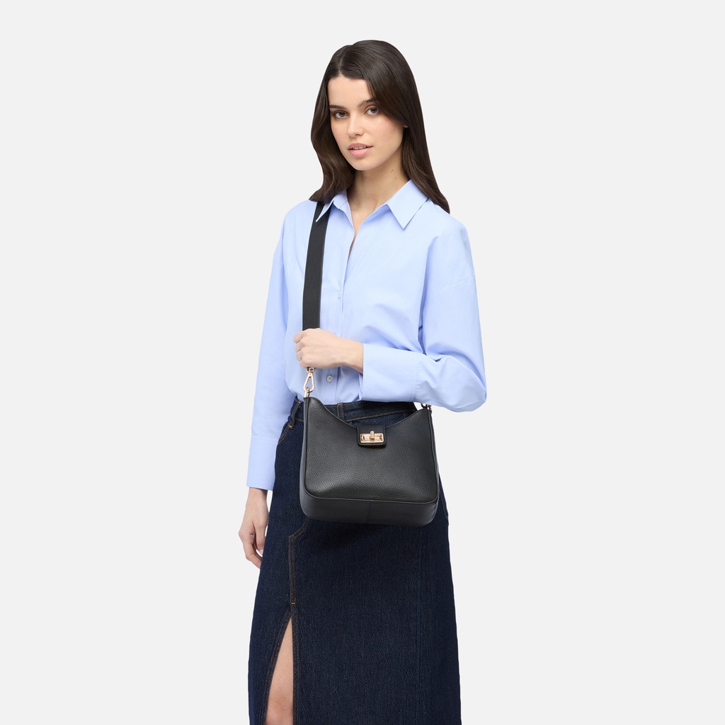 Cross-body bag VIRNILISA BAG WOMAN Black - image number 5 | GEOX