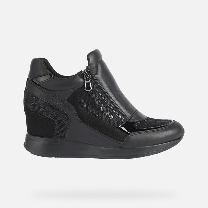 Frotar sexual carbón Geox® NYDAME Mujer: Sneakers Negros | Geox® O/I 22