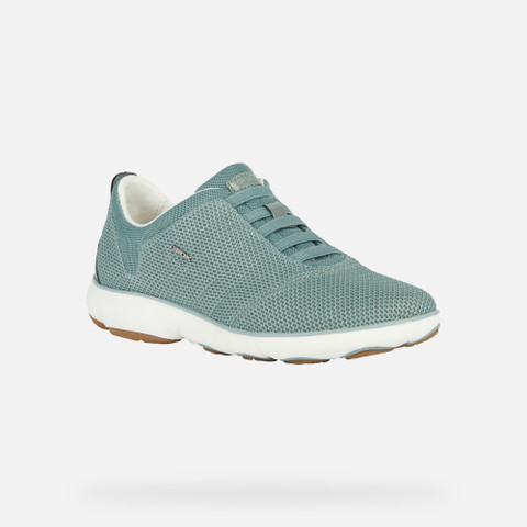 Low Top Sneakers NEBULA WOMAN Light green - image number 2 | GEOX