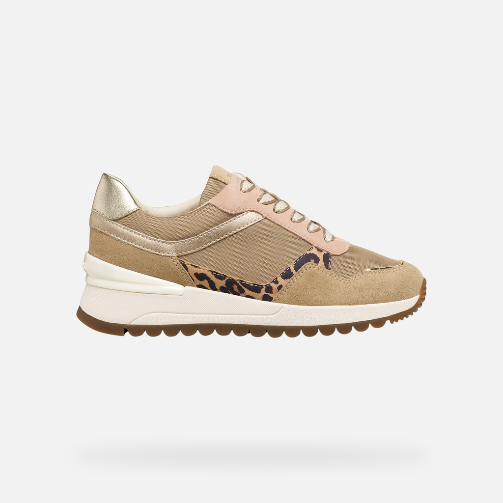 Zapatillas bajas DESYA MUJER Gris pardo claro/Blanco lechoso - image number 1 | GEOX