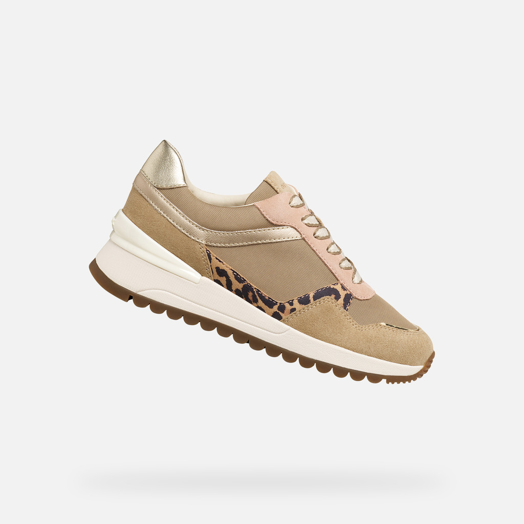 Zapatillas bajas DESYA MUJER Gris pardo claro/Blanco lechoso - image number 0 | GEOX