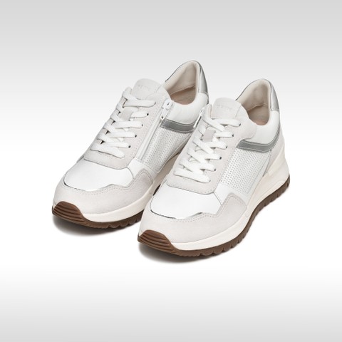 Low top sneakers DESYA WOMAN White/Off White - image number 2 | GEOX