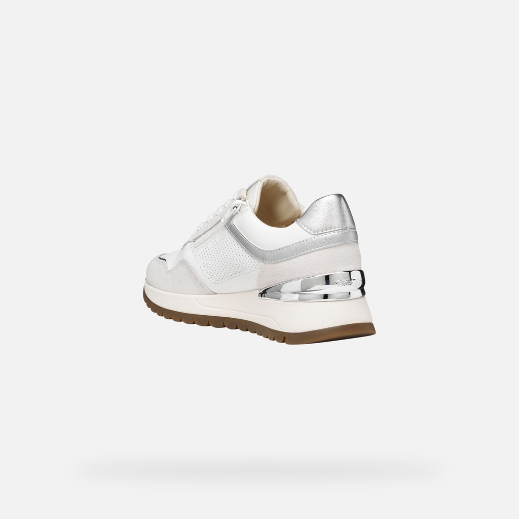 Low top sneakers DESYA WOMAN White/Off White - image number 3 | GEOX