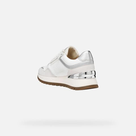 Low top sneakers DESYA WOMAN White/Off White - image number 3 | GEOX