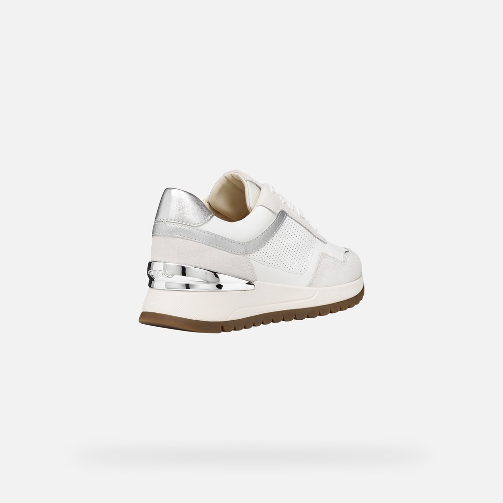 Low top sneakers DESYA WOMAN White/Off White - image number 4 | GEOX