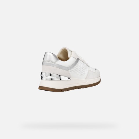 Low top sneakers DESYA WOMAN White/Off White - image number 4 | GEOX