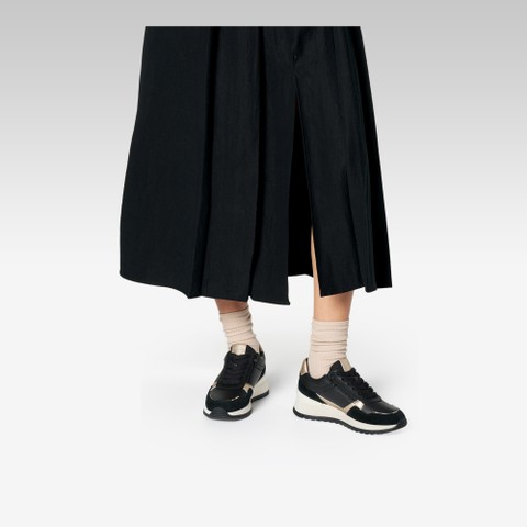 Sneakers basse DESYA DONNA Nero/Oro chiaro - image number 1 | GEOX