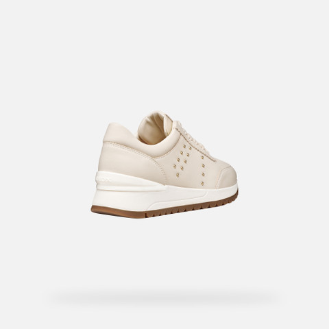 Baskets basse DESYA FEMME Blanc cassé - image number 4 | GEOX
