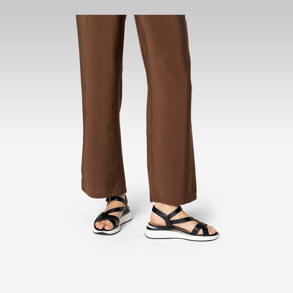 Platform sandals ELOWYNNE WOMAN Black - image number 1 | GEOX