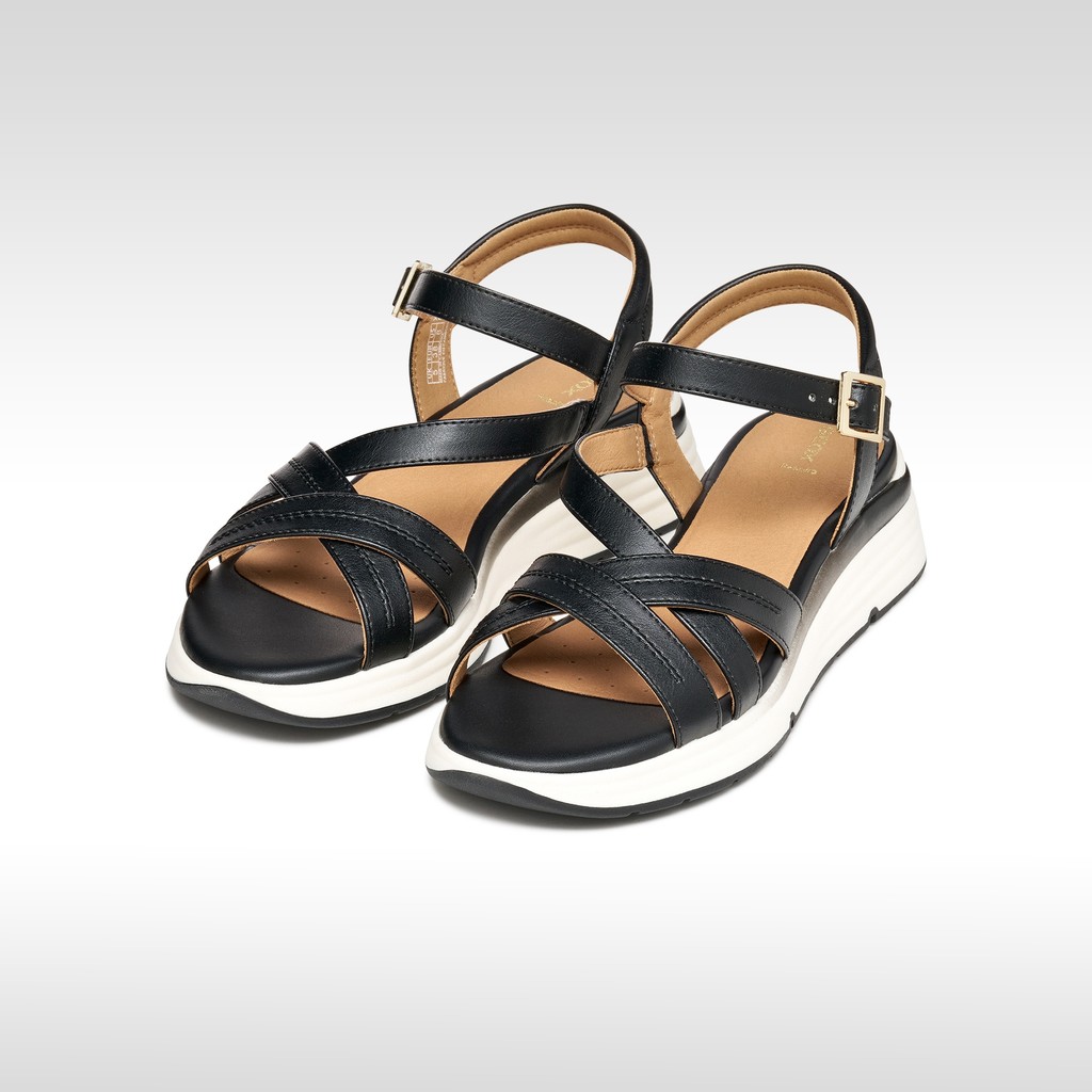 Platform sandals ELOWYNNE WOMAN Black - image number 2 | GEOX