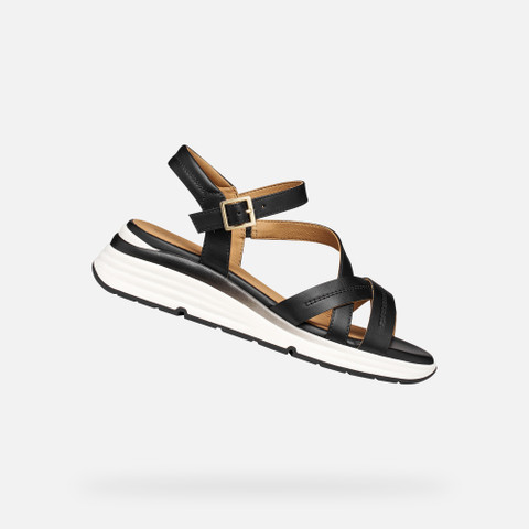 Platform sandals ELOWYNNE WOMAN Black | GEOX