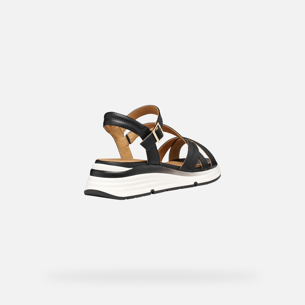 Platform sandals ELOWYNNE WOMAN Black - image number 4 | GEOX