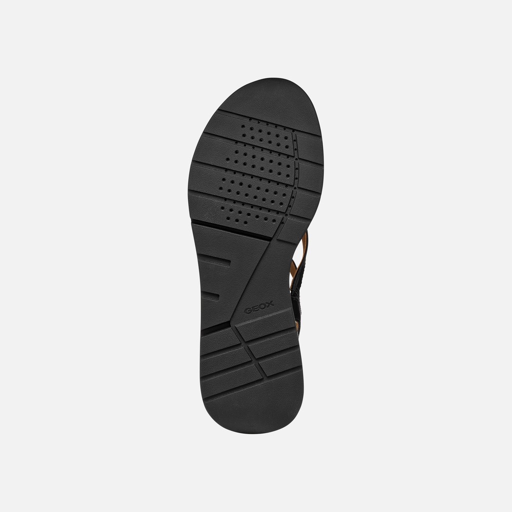 Platform sandals ELOWYNNE WOMAN Black - image number 6 | GEOX