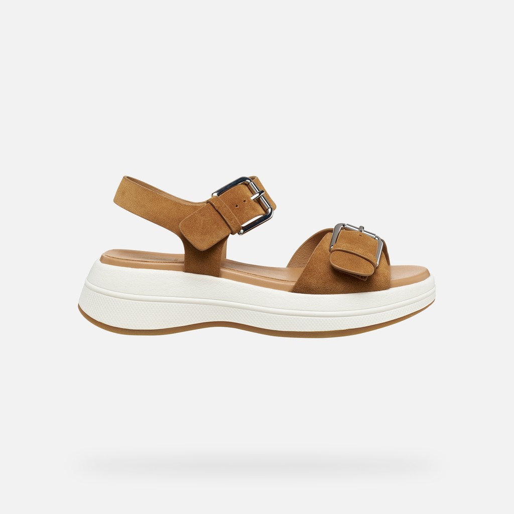 Platform sandals SPHERICA ECUB-3 S WOMAN Cognac - image number 1 | GEOX