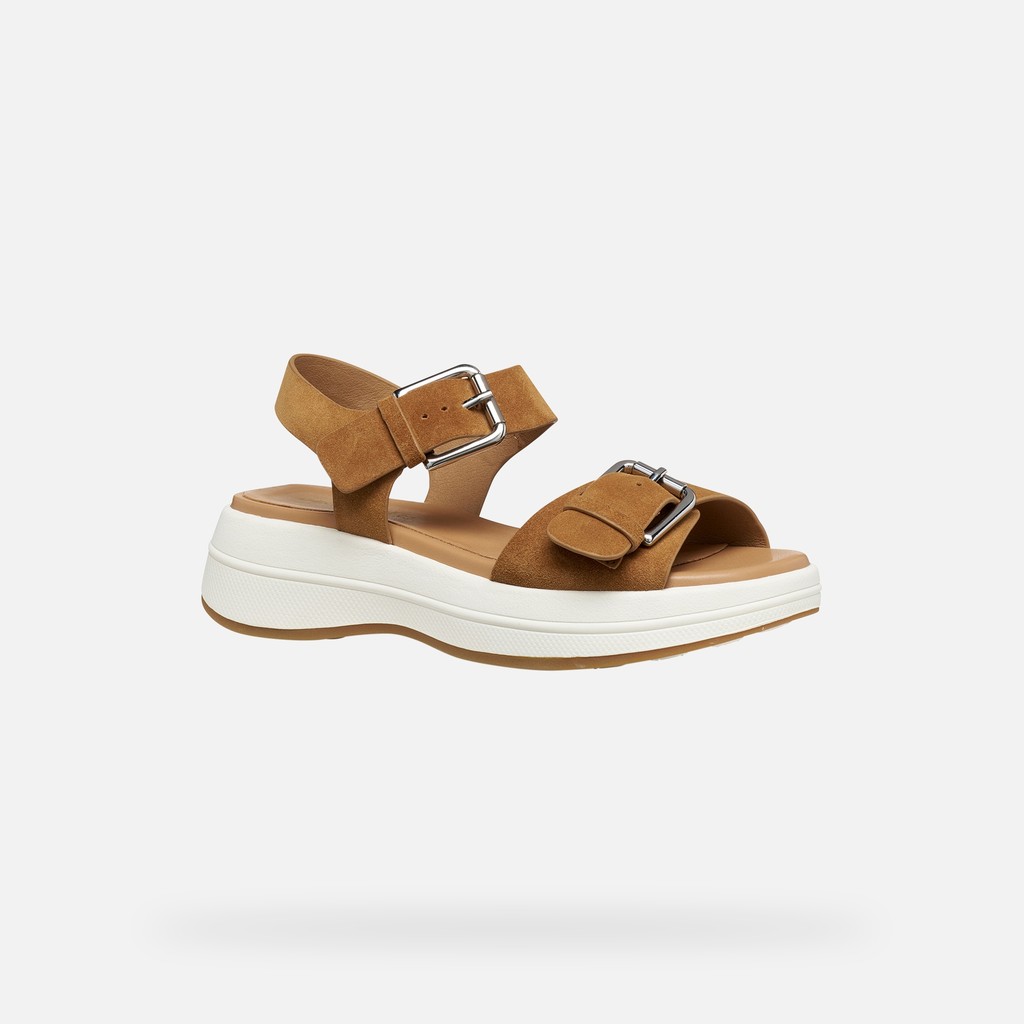 Platform sandals SPHERICA ECUB-3 S WOMAN Cognac - image number 2 | GEOX