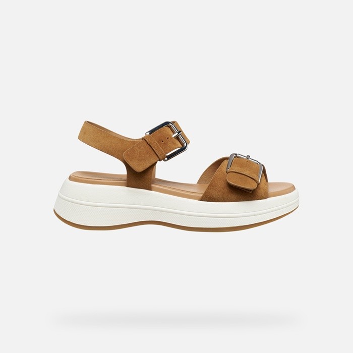 Platform sandals SPHERICA ECUB-3 S WOMAN Cognac | GEOX