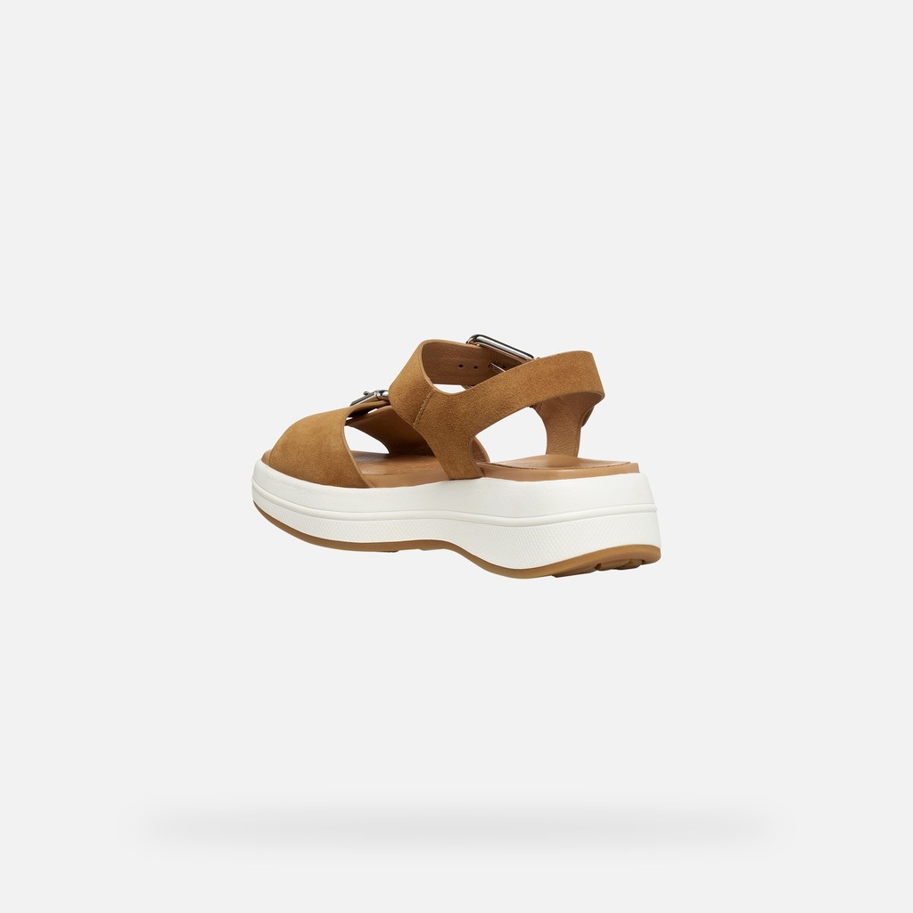 Platform sandals SPHERICA ECUB-3 S WOMAN Cognac - image number 3 | GEOX