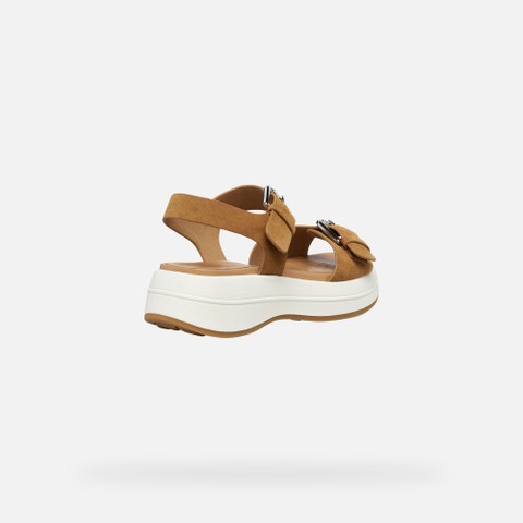 Platform sandals SPHERICA ECUB-3 S WOMAN Cognac - image number 4 | GEOX