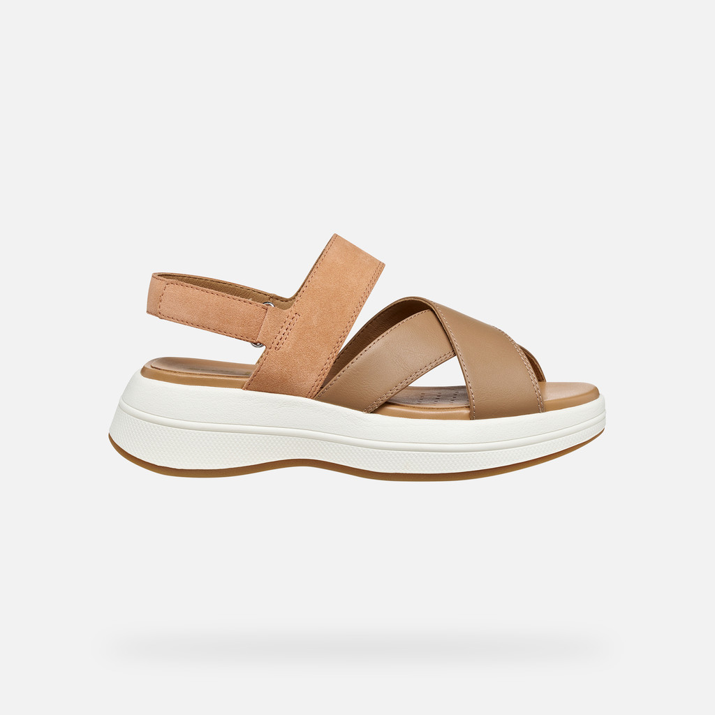 Platform sandals SPHERICA ECUB-3 S WOMAN Peach/Beige - image number 1 | GEOX