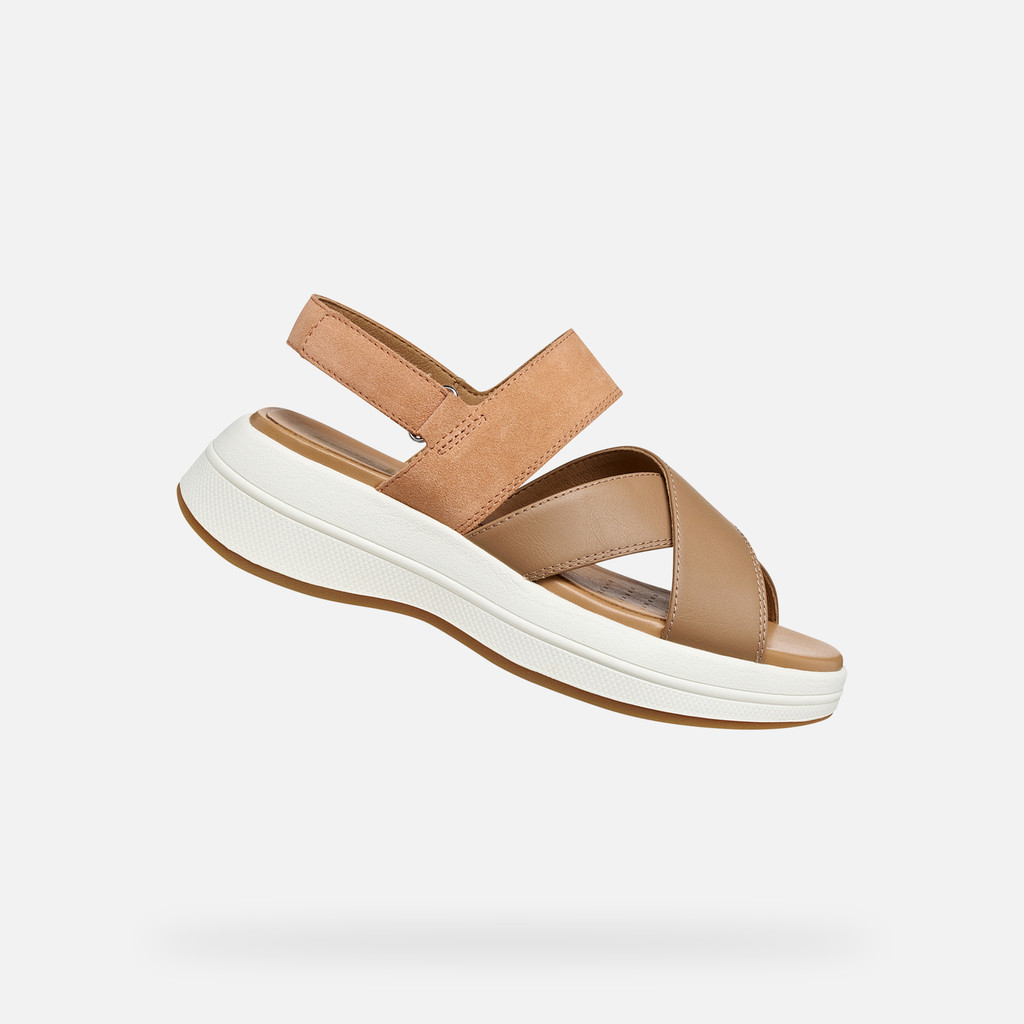 Platform sandals SPHERICA ECUB-3 S WOMAN Peach/Beige - image number 0 | GEOX