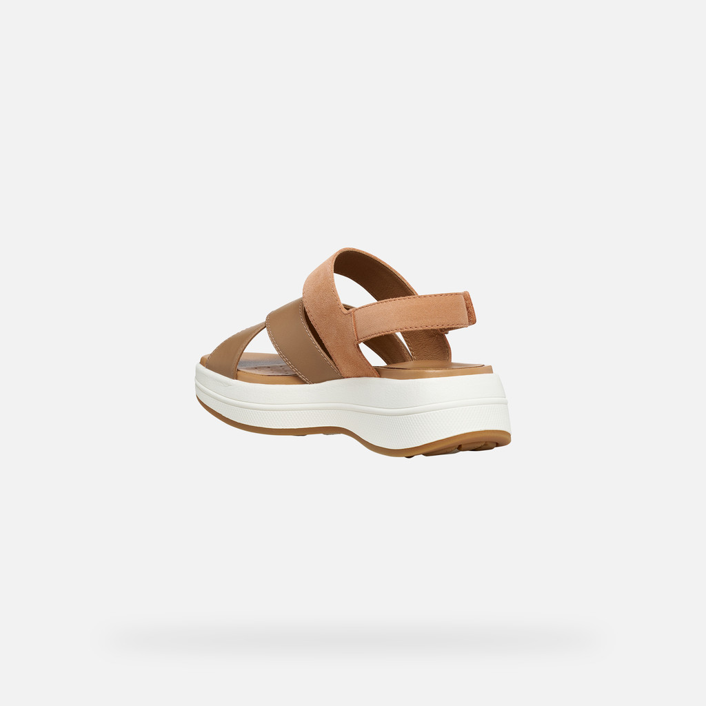 Platform sandals SPHERICA ECUB-3 S WOMAN Peach/Beige - image number 3 | GEOX