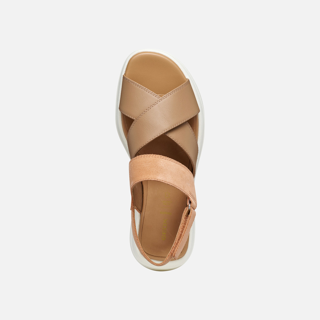 Platform sandals SPHERICA ECUB-3 S WOMAN Peach/Beige - image number 5 | GEOX