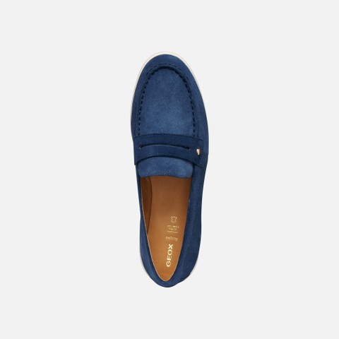Suede loafers XAND 3 WOMAN Avio - image number 5 | GEOX