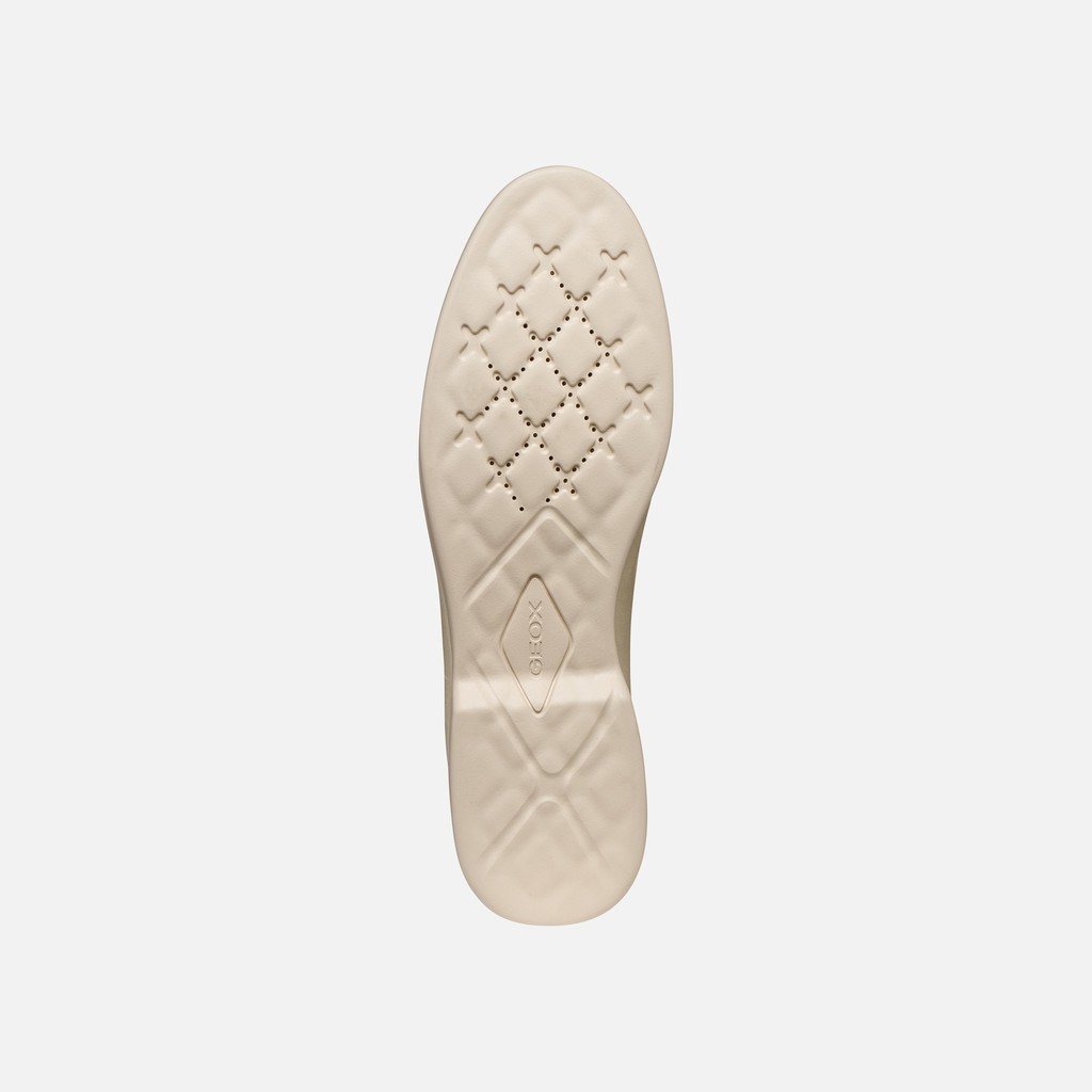 Mocassins en cuir XAND 3 FEMME Blanc cassé - image number 6 | GEOX
