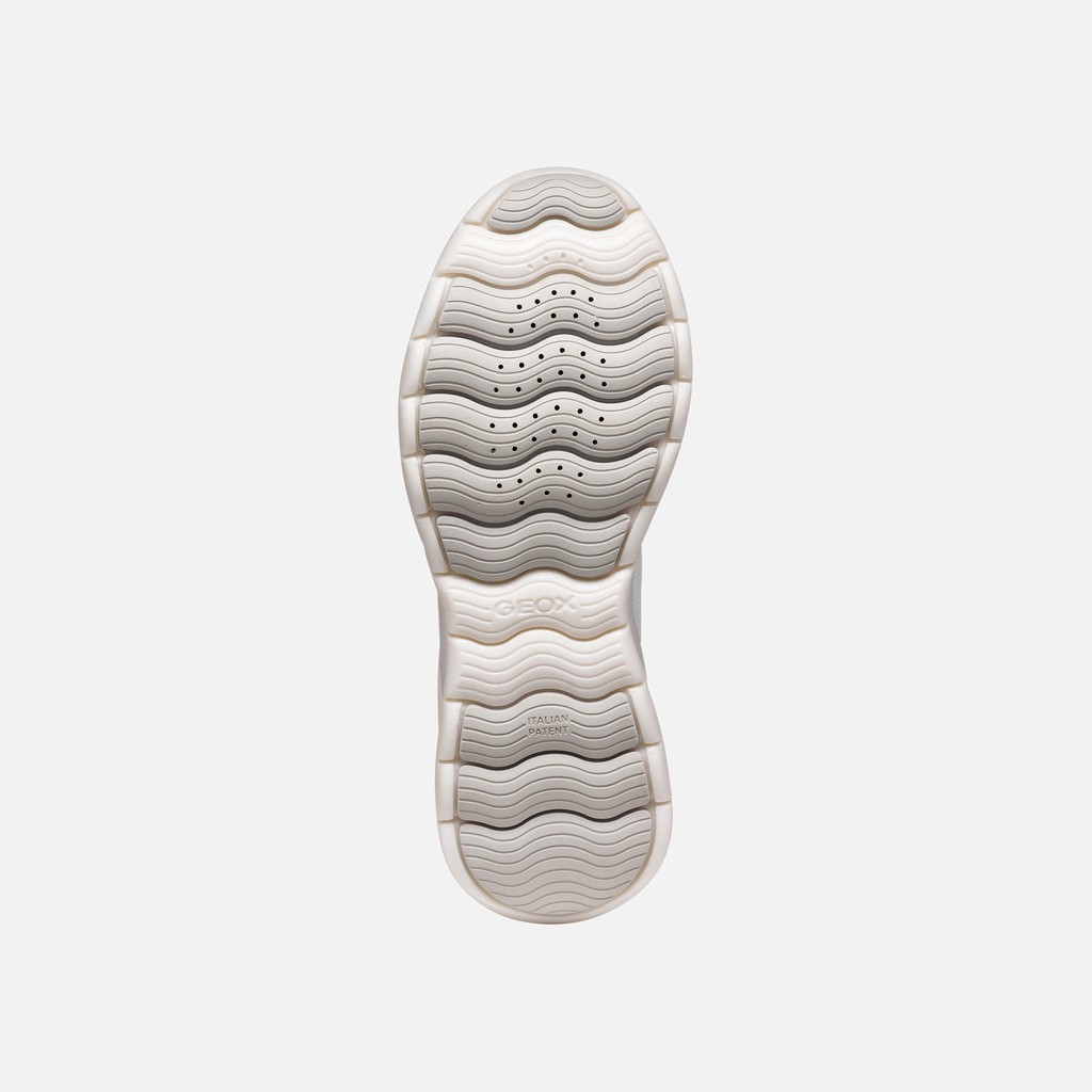 Platform trainers XTORS WOMAN White/Light Gold - image number 6 | GEOX