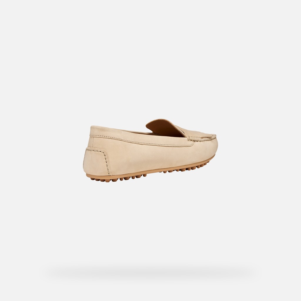 Leather loafers KALISTENA WOMAN Natural - image number 4 | GEOX