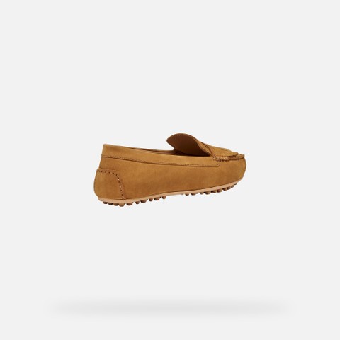 Suede loafers KALISTENA WOMAN Cognac - image number 4 | GEOX
