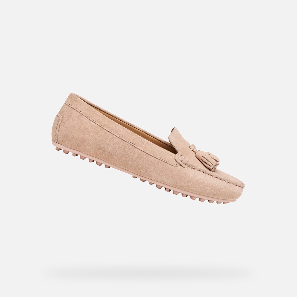 Suede loafers KALISTENA WOMAN Rose - image number 0 | GEOX