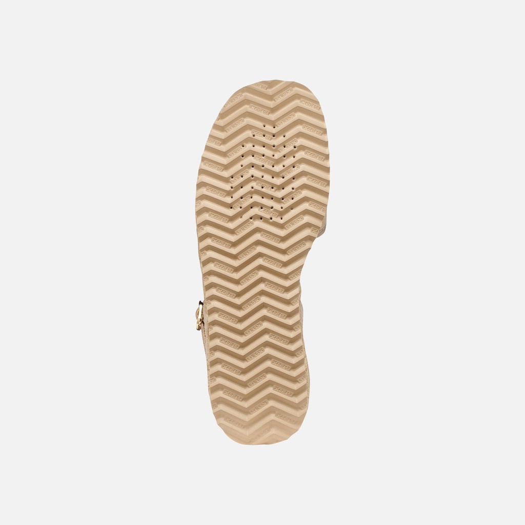 Wedge sandals ALEMERIA WOMAN Light Taupe - image number 6 | GEOX