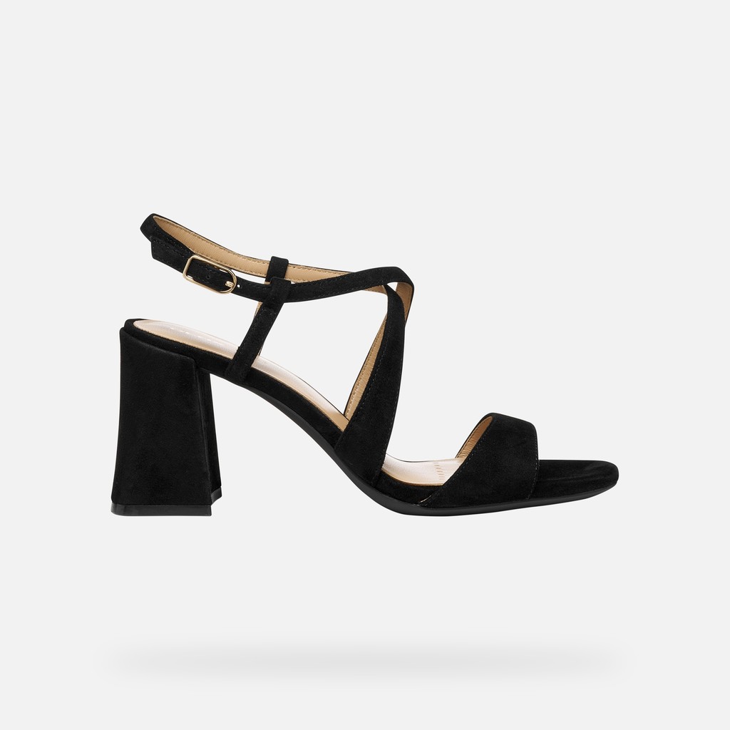 High-heeled sandals NEW ERAKLIA 80 T01 WOMAN Black - image number 1 | GEOX