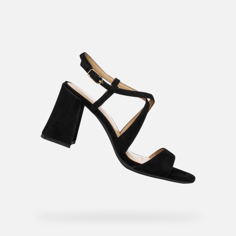 High-heeled sandals NEW ERAKLIA 80 T01 WOMAN Black | GEOX
