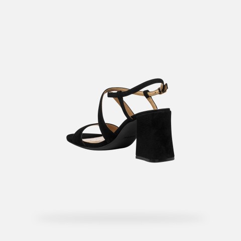 High-heeled sandals NEW ERAKLIA 80 T01 WOMAN Black - image number 3 | GEOX