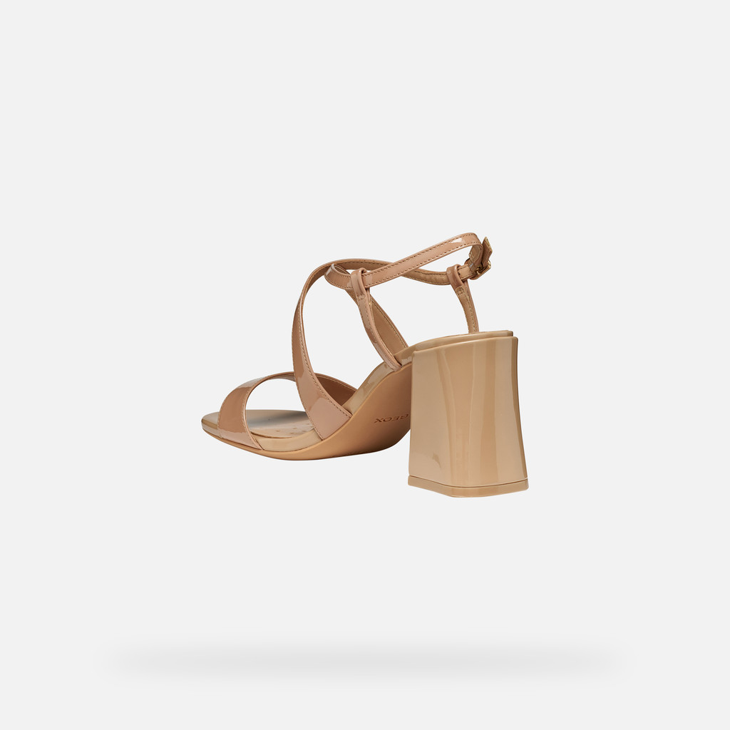 Sandali tacco alto NEW ERAKLIA 80 T01 DONNA Marrone chiaro - image number 3 | GEOX