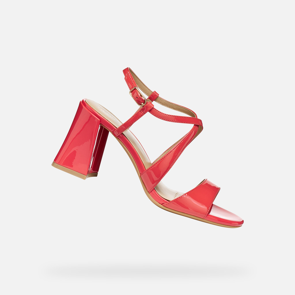 Sandali tacco alto NEW ERAKLIA 80 T01 DONNA Corallo - image number 0 | GEOX