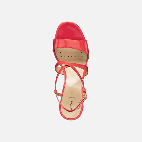 Sandali tacco alto NEW ERAKLIA 80 T01 DONNA Corallo - image number 5 | GEOX