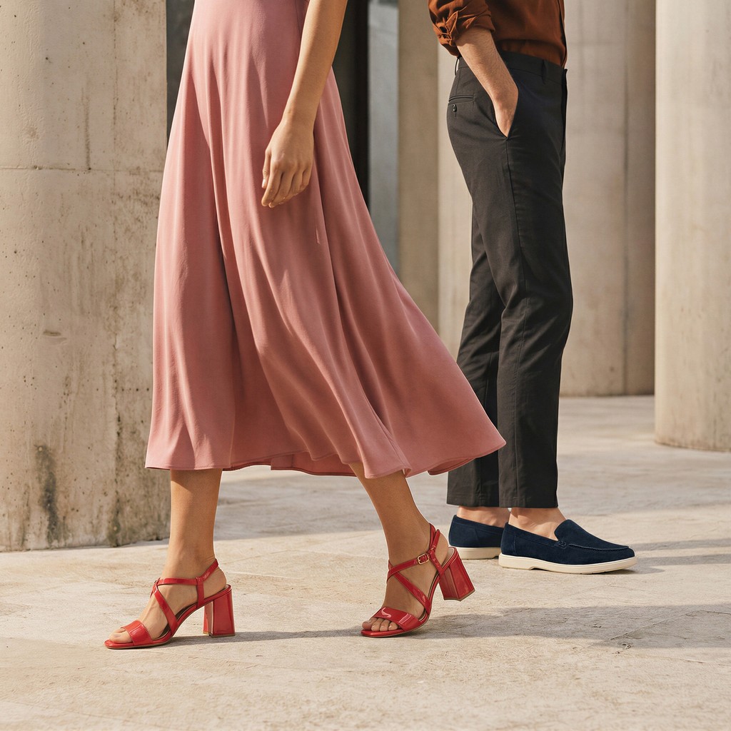 High-heeled sandals NEW ERAKLIA 80 T01 WOMAN Coral - image number 2 | GEOX