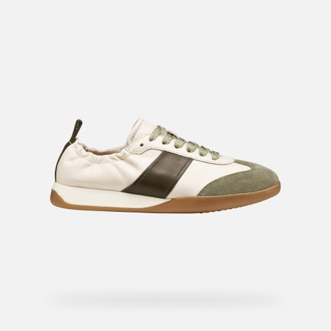 Low top sneakers MARYEMY WOMAN Light grey/Military - image number 1 | GEOX