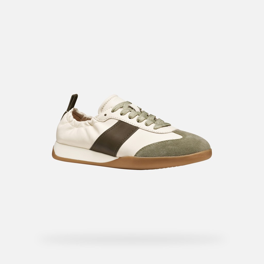 Low top sneakers MARYEMY WOMAN Light grey/Military - image number 2 | GEOX