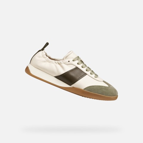 Low top sneakers MARYEMY WOMAN Light grey/Military - image number 0 | GEOX